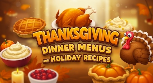 Thanksgiving Dinner Menus and Holiday Recipes @recipelink.com