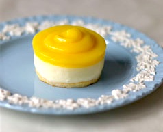 Baby Lemon Cheesecakes with Lemon Curd
