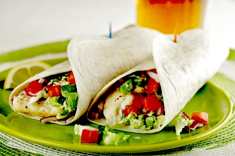 Baja-Style Fish Tacos with Spicy Lemon Pepper Rub and Napa Cabbage Slaw