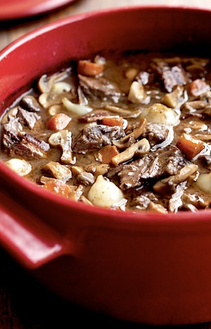 Beef Bourguignon with Mushrooms and Pearl Onions