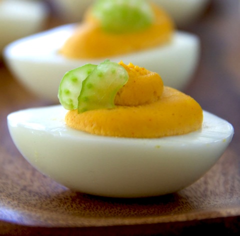 Buffalo Ranch Deviled Eggs