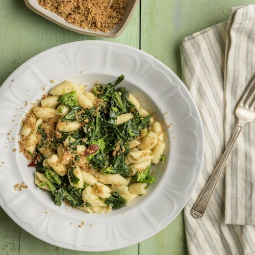 Homemade Cavatelli with Broccoli Rabe and Breadcrumbs