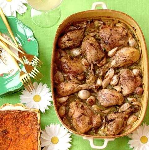 Chicken with 40 Cloves of Garlic