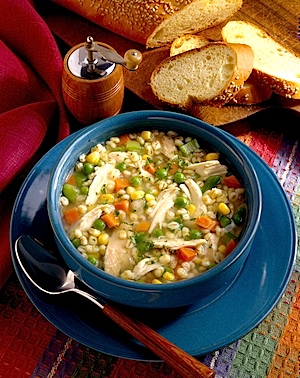 Quick Chicken Barley Soup