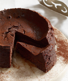 Chocolate Truffle Cake (no flour, baked in a crock pot)
