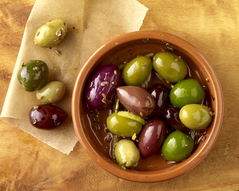Cumin and Coriander Marinated Olives (and how to toast seeds)