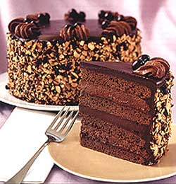 Chocolate Espresso Cake with Quintessential Chocolate Ganache and Espresso Mousse