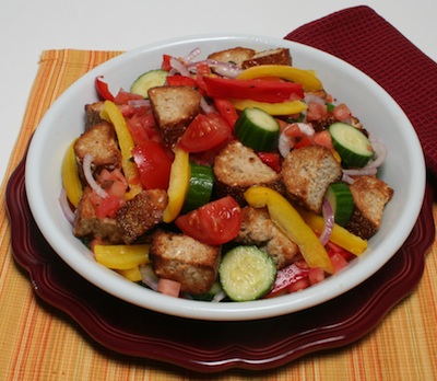 Grilled Panzanella (Tuscan bread salad)
