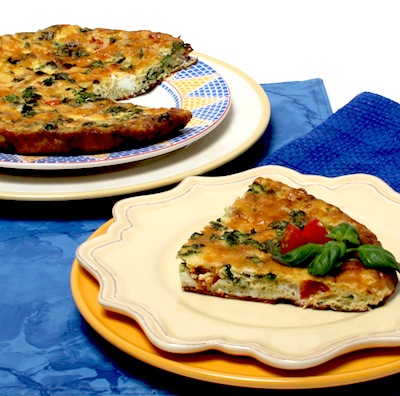 Kale, Tomato & Basil Frittata