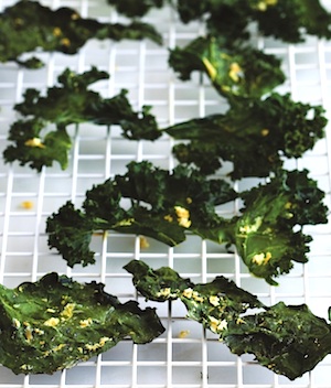 Kale Chips with Lemon & Ginger