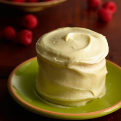 Miniature Lemon-Raspberry Cakes (no bake)