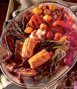 Mixed Vegetable Grill with Roasted Garlic Marinade