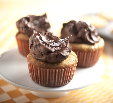 Peanut Butter Cupcakes with Chocolate Frosting