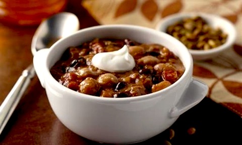 Sassy San Antonio Bean and Rice Chili (no meat, crock pot)