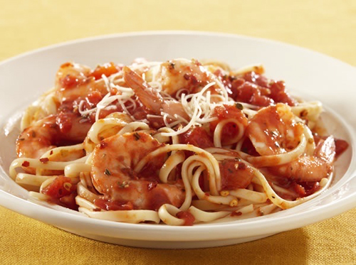 Shrimp Pasta with Spicy Tomato Sauce