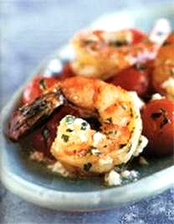 Shrimp with Cherry Tomatoes and Feta