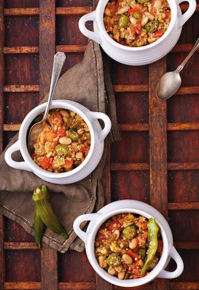 White Bean Quinoa Gumbo (crock pot)