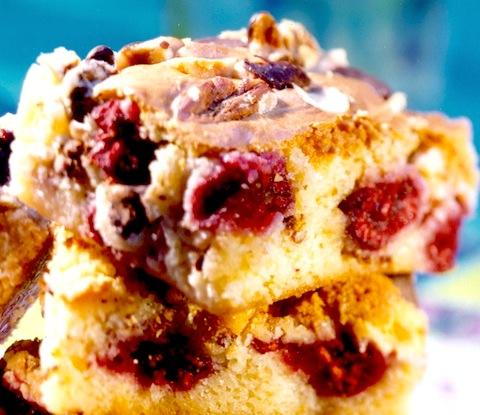 White Chocolate Raspberry Truffle Bars