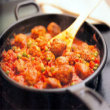 Spanish Meatballs in Spicy Tomato Sauce (Albondgas)