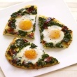 Bacon and Eggs Breakfast Flatbread with Candied Bacon