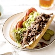 Beer-Braised Beef Po' Boy Sandwiches (crock pot)