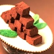 Bittersweet Chocolate-Mint Truffle Squares