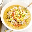 Blue Crab and Corn Chowder with Corn Relish (crock pot)