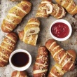 Breakfast Sausage Pretzel Rolls