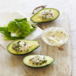 Bruce's Dip in Avocado Halves