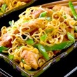 Chicken and Peanuts with Noodles and Peanut Sauce