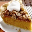 Cinnamon Streusel Sweet Potato Pie with Vanilla Whipped Cream
