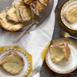 Cinnamon-Sugar Pull-Apart Cake with Lemon Glaze (yeast dough)