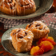 Cinnamon Raisin Pan Rolls (using a food processor)