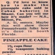 Cuban Bakery-Style Pineapple Cake with Pineapple Filling