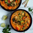 Coconut-Lemongrass Curry with Rice Noodles (serves 2)