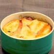 Creamy Vanilla Bread Pudding with Two Sauces