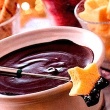Dark Chocolate Raspberry Fondue with Variations