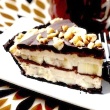 Frozen Chocolate Peanut Butter Banana Pie