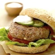 Greek Turkey Burgers with Spiced Yogurt Sauce
