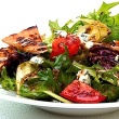 Grilled Bitter Greens with Caraway-Peach Dressing