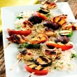 Chicken and Peach Kabobs with Orange-Thyme Marinade