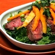 Grilled Steak Salad with Mango and Zippy Honey-Lime Dressing