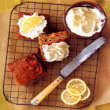 Guinness Applesauce Cake with Lemon Icing
