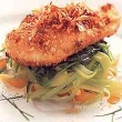 Macadamia Nut-Crusted Chicken Breasts with Lemongrass-Coconut Emulsion 