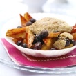 Mango-Blueberry Cobbler