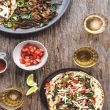 Margarita Chicken Fajitas with Mushrooms and Spinach