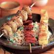 Mushroom, Red Pepper, and Squash Yakitori