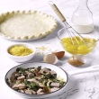 Never Fail Ham and Spinach Quiche and Perfect Pie Crust