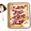 Peach Melba Dump Cake