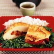 Pepper Stuffed Chicken Breasts with Spinach